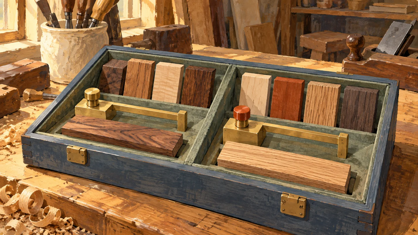 Each sample group is compared with its own local measuring jig.