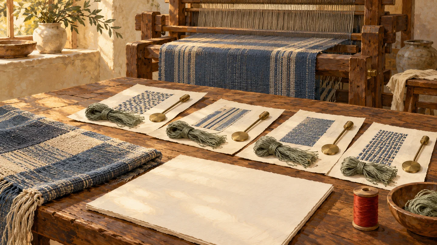 Separate pattern guides retain individual thread bundles for inspection rather than one combined change total.