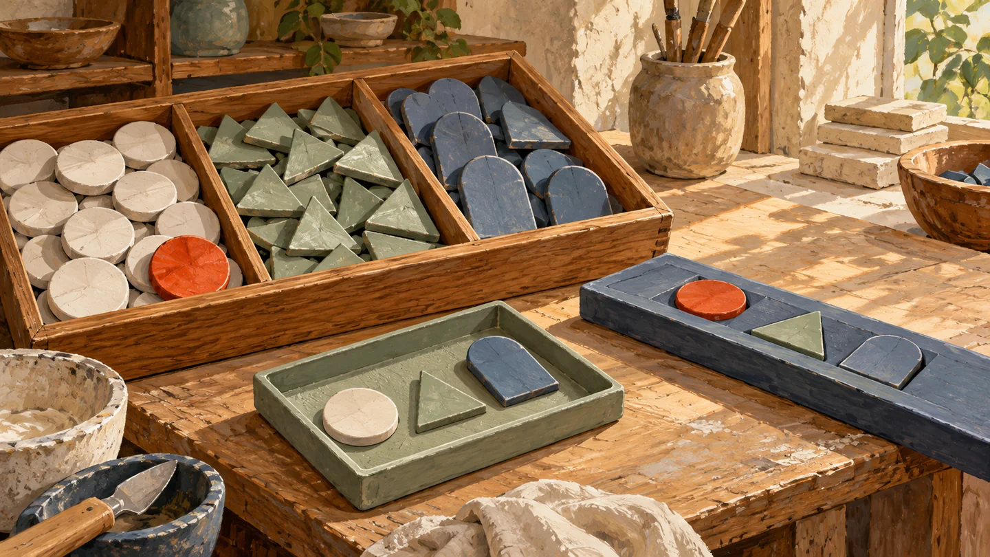 Distinct tile selection remains separate from a deliberate alignment jig.