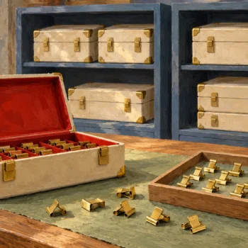 Delivery cases and their multiple fastening clips are inspected as different counts.