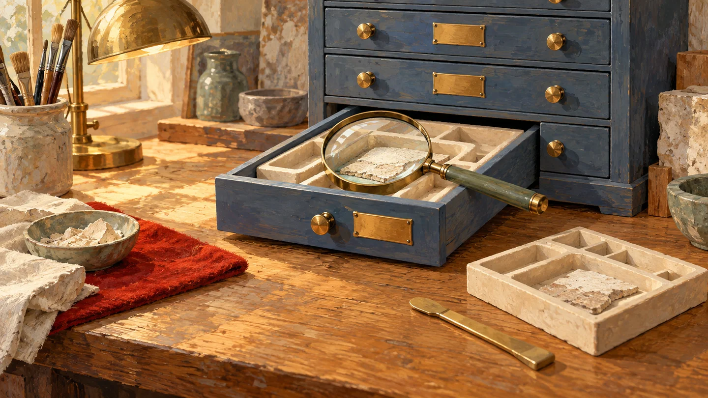 An inspection lens examines an optional insert while a removal tool remains separate.