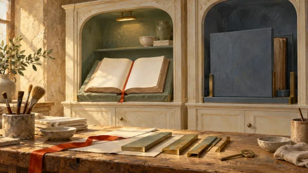 A usable cabinet copy stands beside a protected original and a separate recovery key.