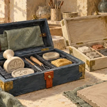 Different fitted tool cases invite inspection of their contents and intended use.