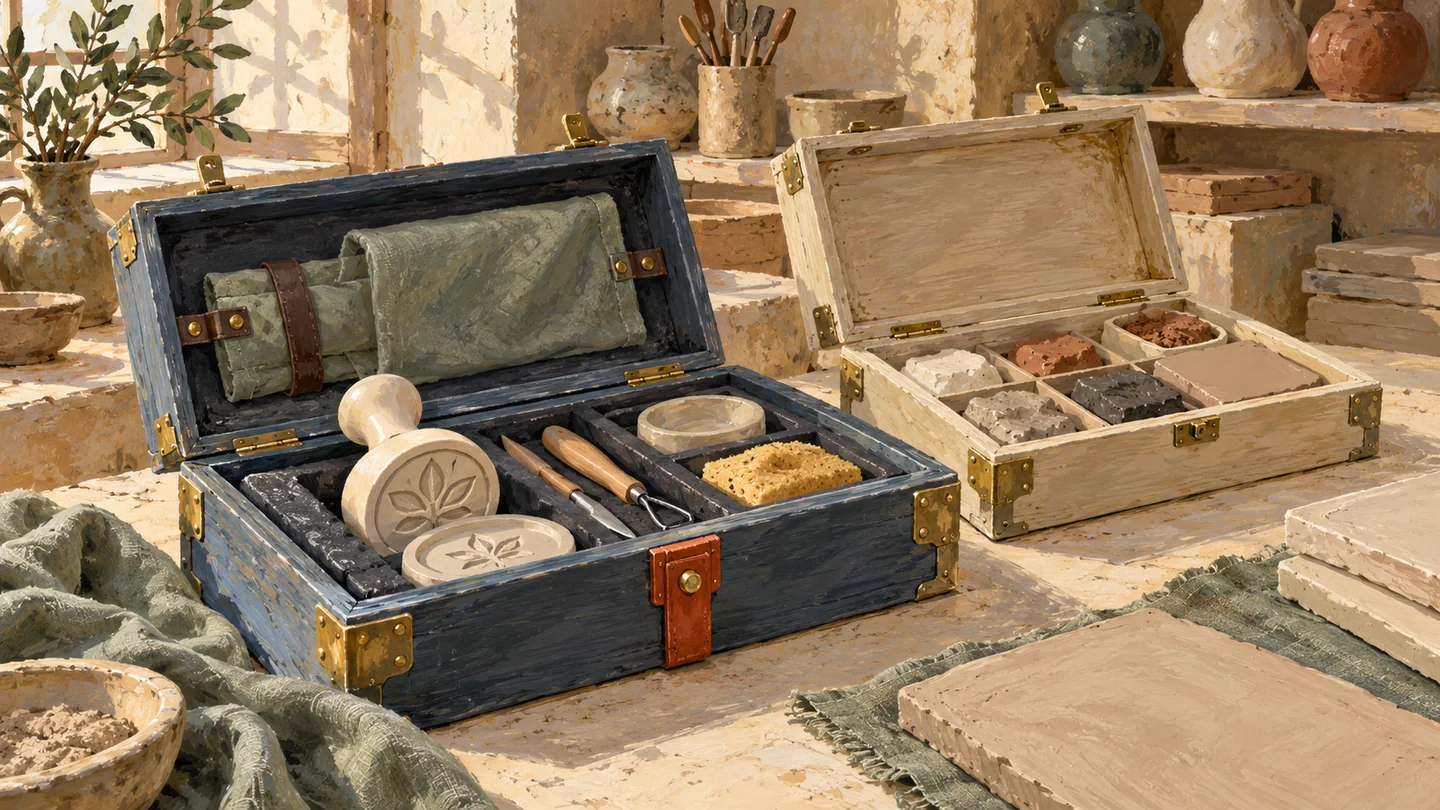 Different fitted tool cases invite inspection of their contents and intended use.