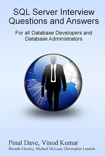 Book cover: SQL Server Interview Questions and Answers.