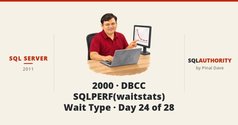 SQL SERVER - 2000 - DBCC SQLPERF(waitstats) - Wait Type - Day 24 of 28