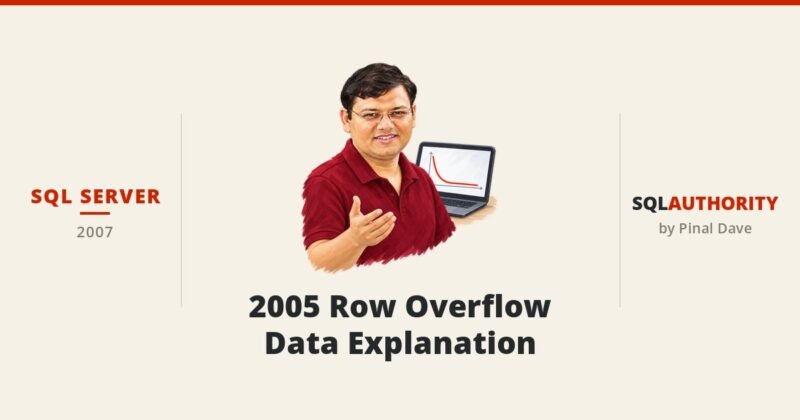 SQL SERVER - 2005 Row Overflow Data Explanation