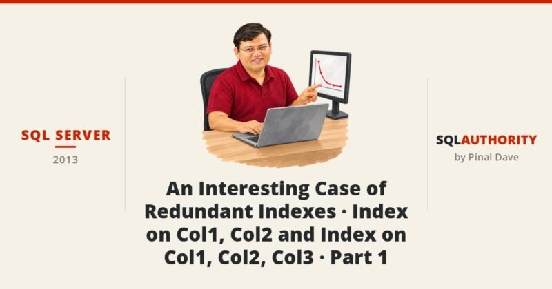 SQL SERVER - An Interesting Case of Redundant Indexes - Index on Col1, Col2 and Index on Col1, Col2, Col3 - Part 1