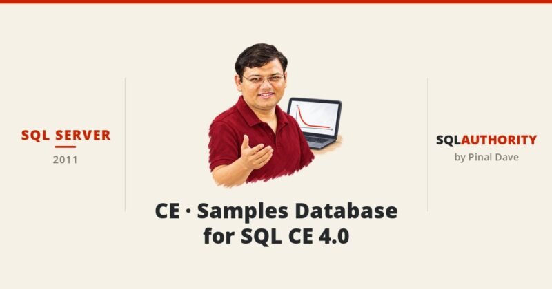 SQL SERVER - CE - Samples Database for SQL CE 4.0