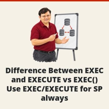 SQL SERVER - Difference Between EXEC and EXECUTE vs EXEC() - Use EXEC/EXECUTE for SP always