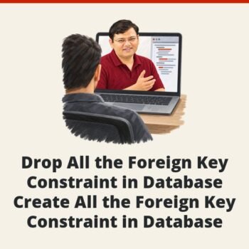SQL SERVER - Drop All the Foreign Key Constraint in Database - Create All the Foreign Key Constraint in Database