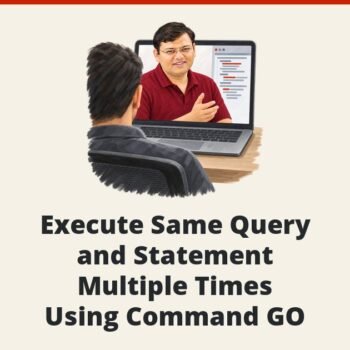 SQL SERVER - Execute Same Query and Statement Multiple Times Using Command GO