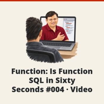 SQL SERVER - Function: Is Function - SQL in Sixty Seconds #004 - Video