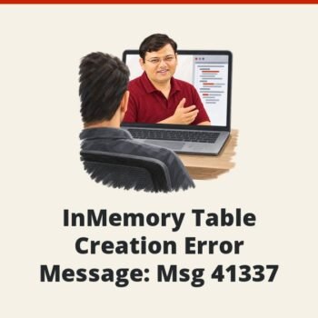 SQL SERVER - InMemory Table Creation Error Message: Msg 41337