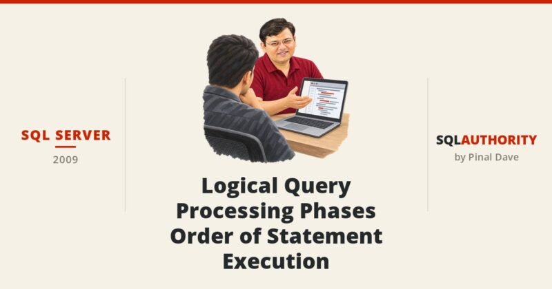 SQL SERVER - Logical Query Processing Phases - Order of Statement Execution