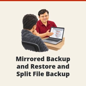 SQL SERVER - Mirrored Backup and Restore and Split File Backup