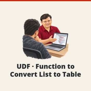 SQL SERVER - UDF - Function to Convert List to Table