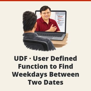SQL SERVER - UDF - User Defined Function to Find Weekdays Between Two Dates