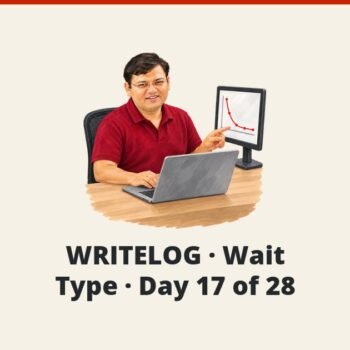 SQL SERVER - WRITELOG - Wait Type - Day 17 of 28