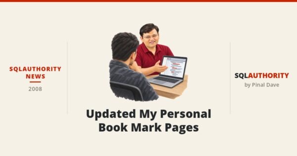 SQLAuthority News - Updated My Personal Book Mark Pages