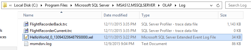 Microsoft SQL Server Profiler window.