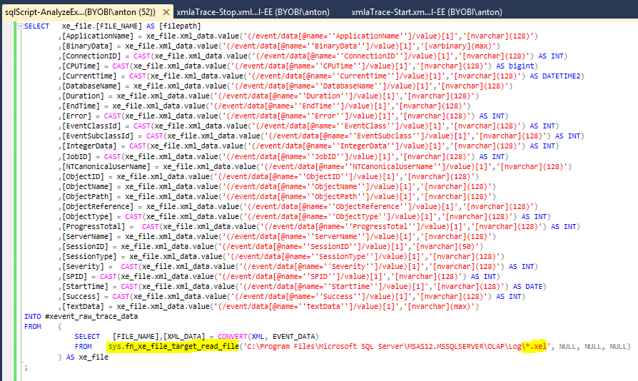 SQL Server query execution plan.