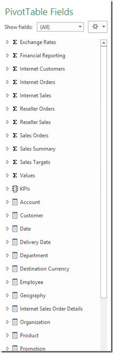 PivotTable Fields.