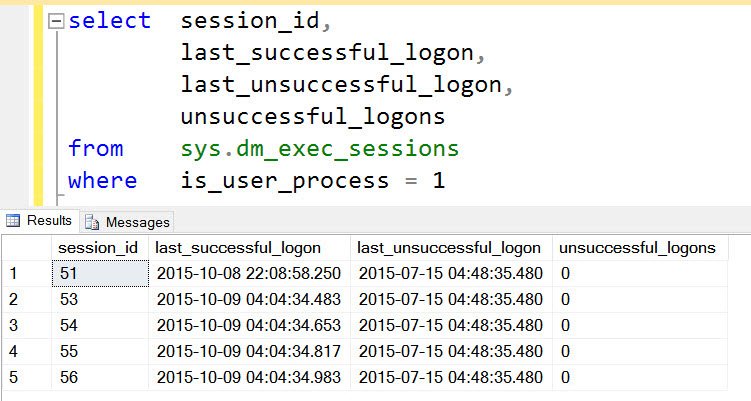 SQL query window.