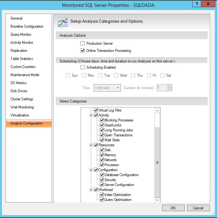 SQL Server Analysis Configuration.