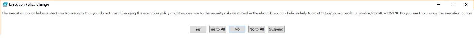 Execution policy change tool.