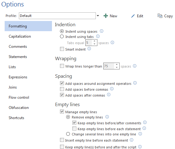 Free SQL Server Formatting Add-in.