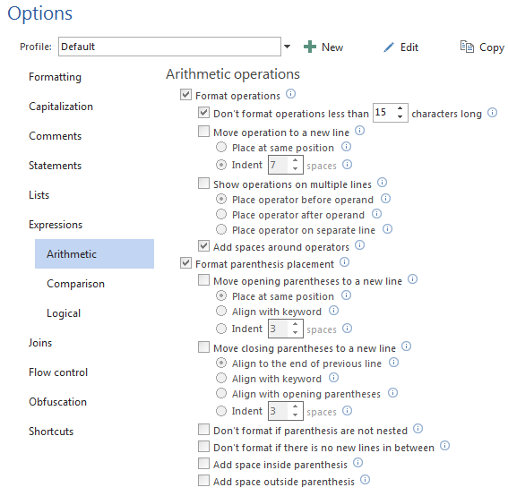 SQL server formatting add-in.