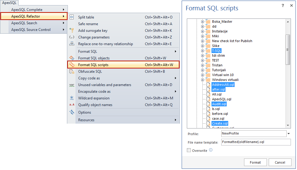 Customize Languages.