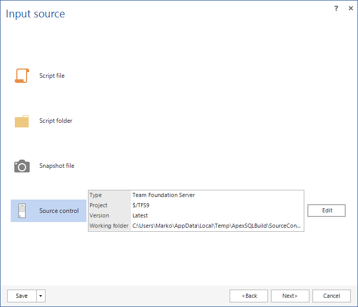 Create database table.