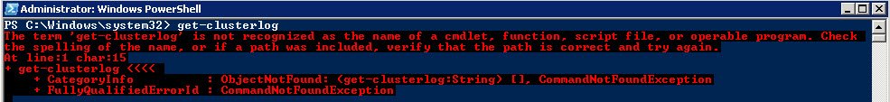 Windows PowerShell error.