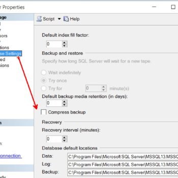 Database settings.