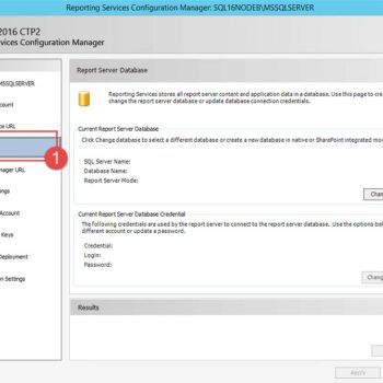 Reporting Services Configuration Manager.