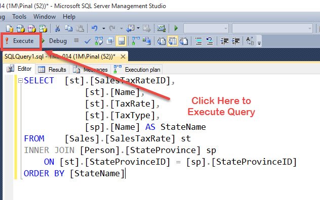 Click here to execute query.