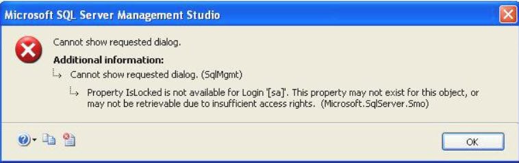 Cannot show requested dialog.