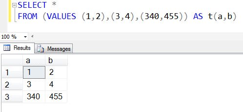 SQL server select statement.