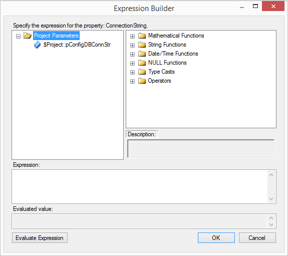 Expression Builder window.
