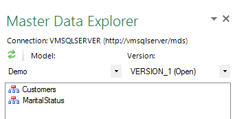Master Data Explorer window.