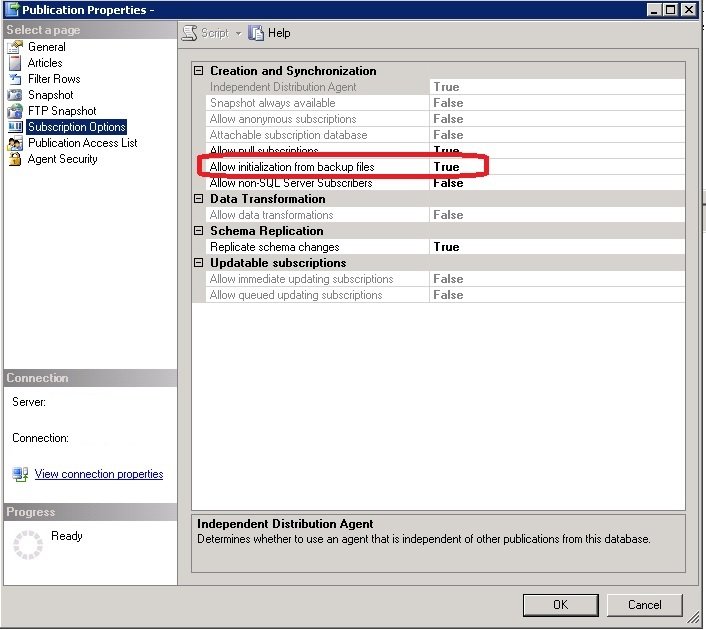 Allow initialization from backup files.