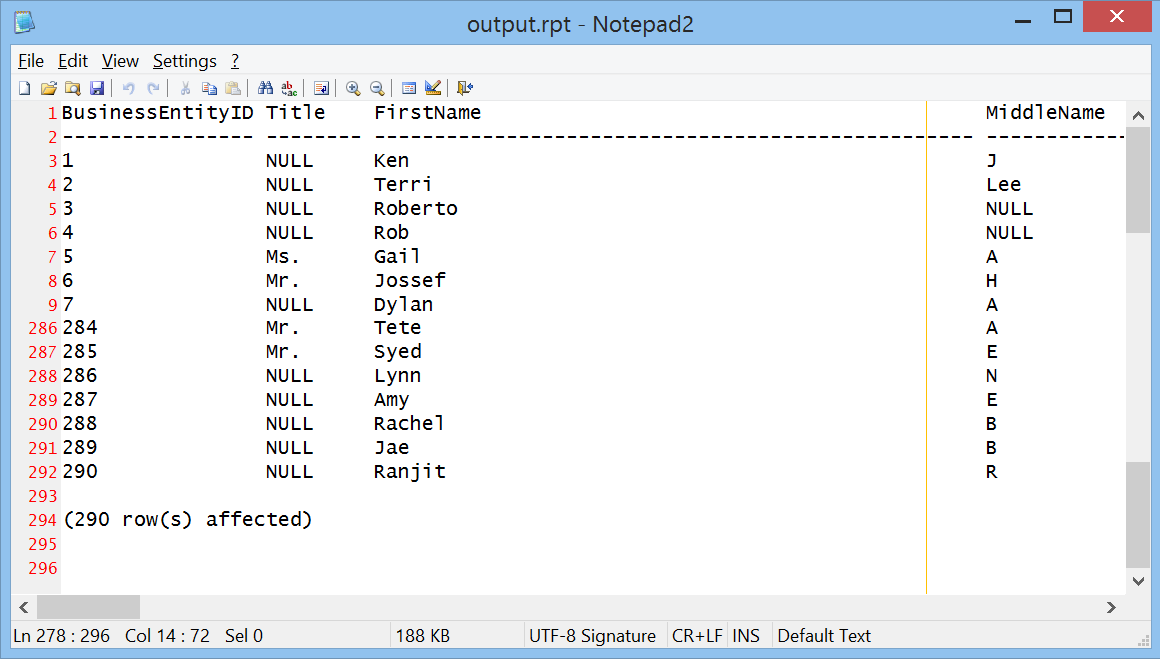 Tool window with Business Entity ID data.