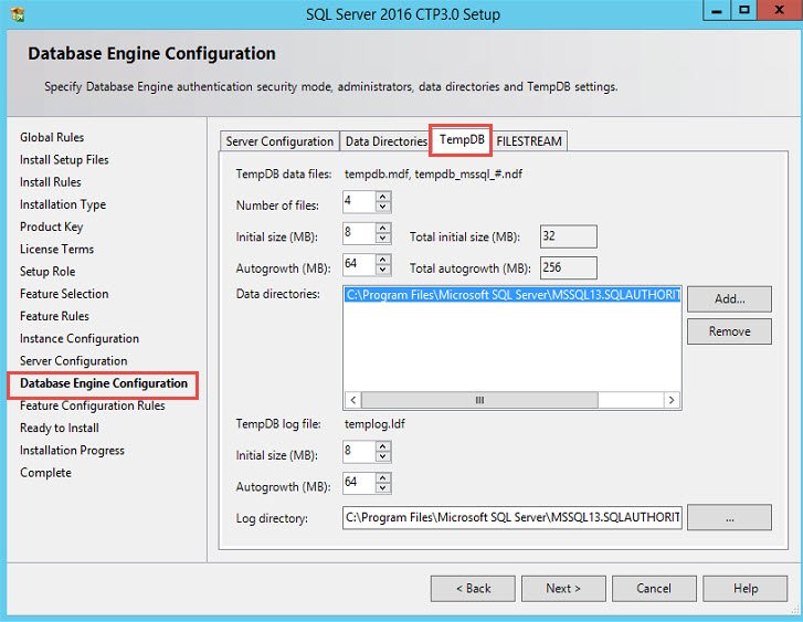 SQL Server 2016 Setup Wizard.