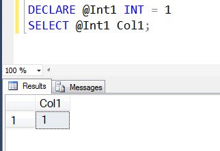 SQL Server - Local Variable.