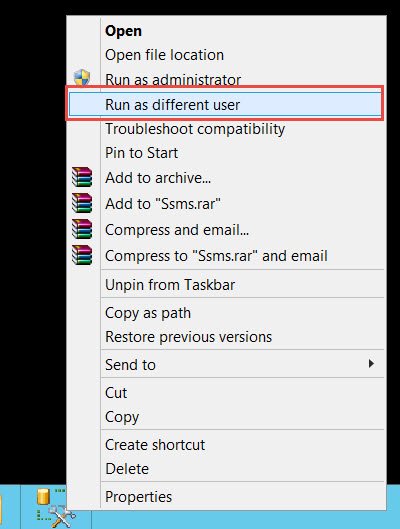 Run as different user.