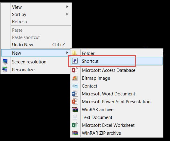 A new folder shortcut.