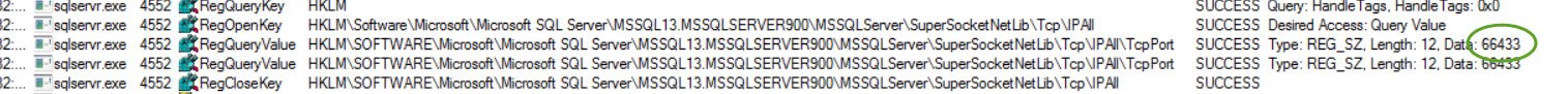 Error message for SQL Server startup failure.