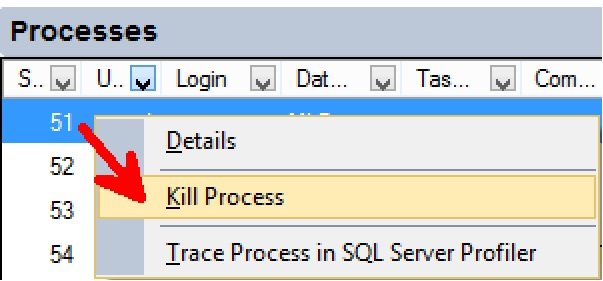 Kill process.